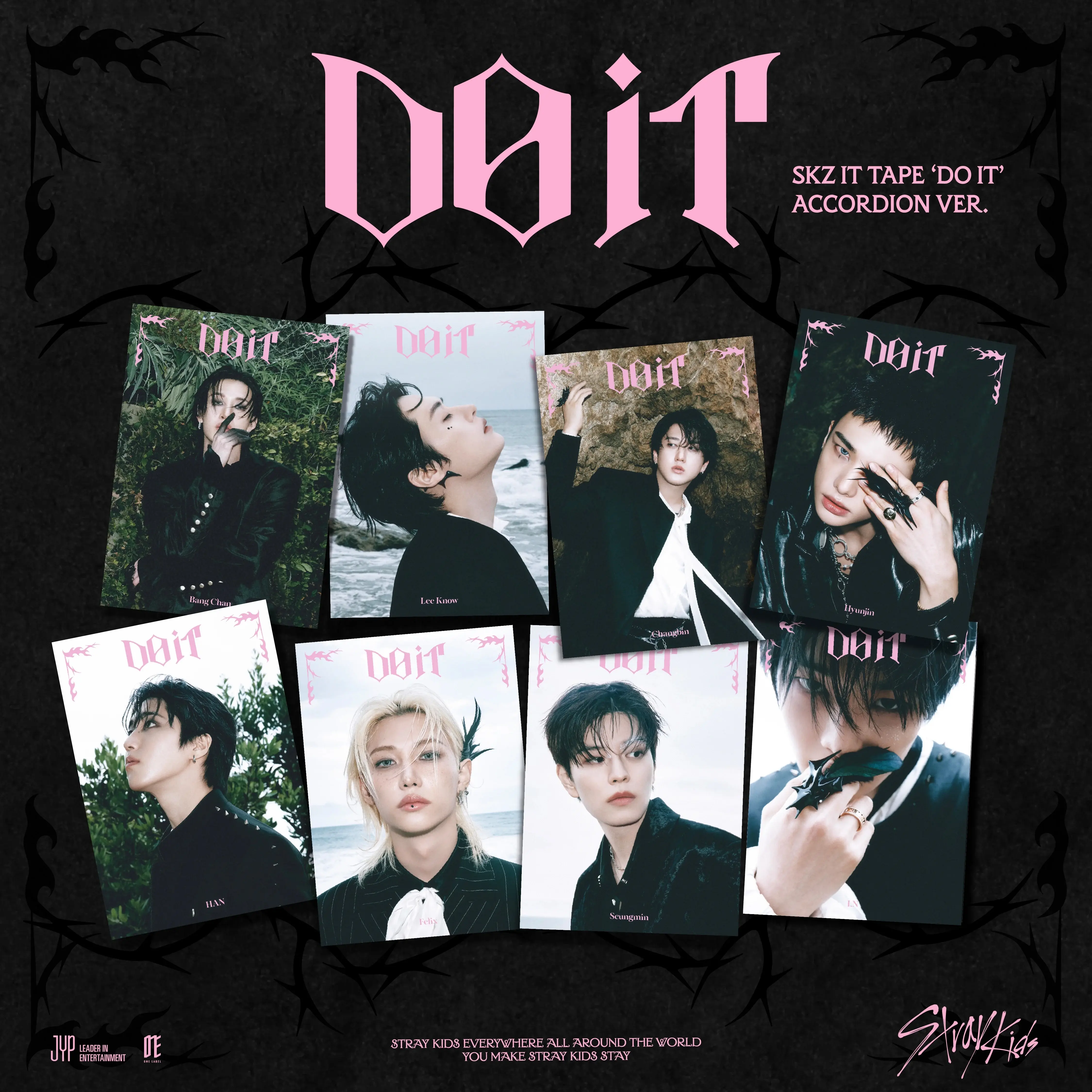 Stray Kids SKZ IT TAPE 'DO IT' 3rd Special Album ACCORDION Ver CD K-Pop Album with 5 Tracks Official Korean Import 8 Member Versions Authentic Sealed Album