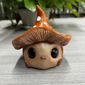 Enchanted Mushroom Elf Figurine, Resin Crafted Decoration, Ideal for Home & Garden, Perfect Holiday Gift for Christmas, Valentine’s Day & More, Cute Collectible Figurines, Resin Sculptures