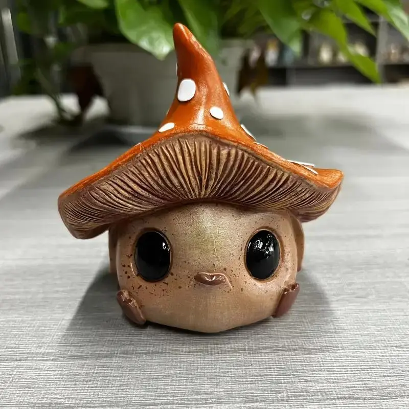 Enchanted Mushroom Elf Figurine, Resin Crafted Decoration, Ideal for Home & Garden, Perfect Holiday Gift for Christmas, Valentine’s Day & More, Cute Collectible Figurines, Resin Sculptures, Collectible Figure Decor