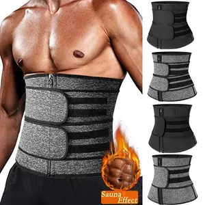 Men Sweat Waist Trainer Body Shaper Cincher Corset Gym Abdominal Binder Tummy Control Workout Sports Girdle Shapewear