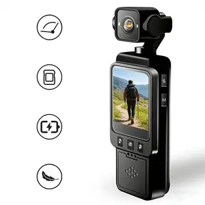 Vlogging Camera, 270° Rotatable Handheld Camera, 1080P Action Camera, 6x Zoom Lens, Night Vision Sport Camera, WiFi Sports Camera, Rechargeable Battery for Selfie & Vlog Shooting - Must-Have for Travel