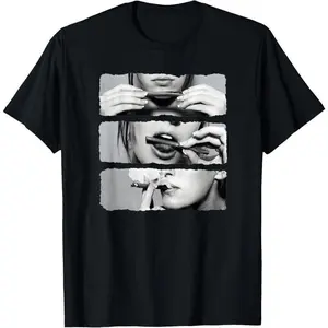 Girls Love Blunts Red Lips Smoking Blunt Funny Tee Womens T-Shirt Novelty Graphic T Shirt funny tshirt Undershirts Tees Casual Streetwear Classic Plain Men's Women Cotton Moisture Wicking Short Sleeve Crew Neck