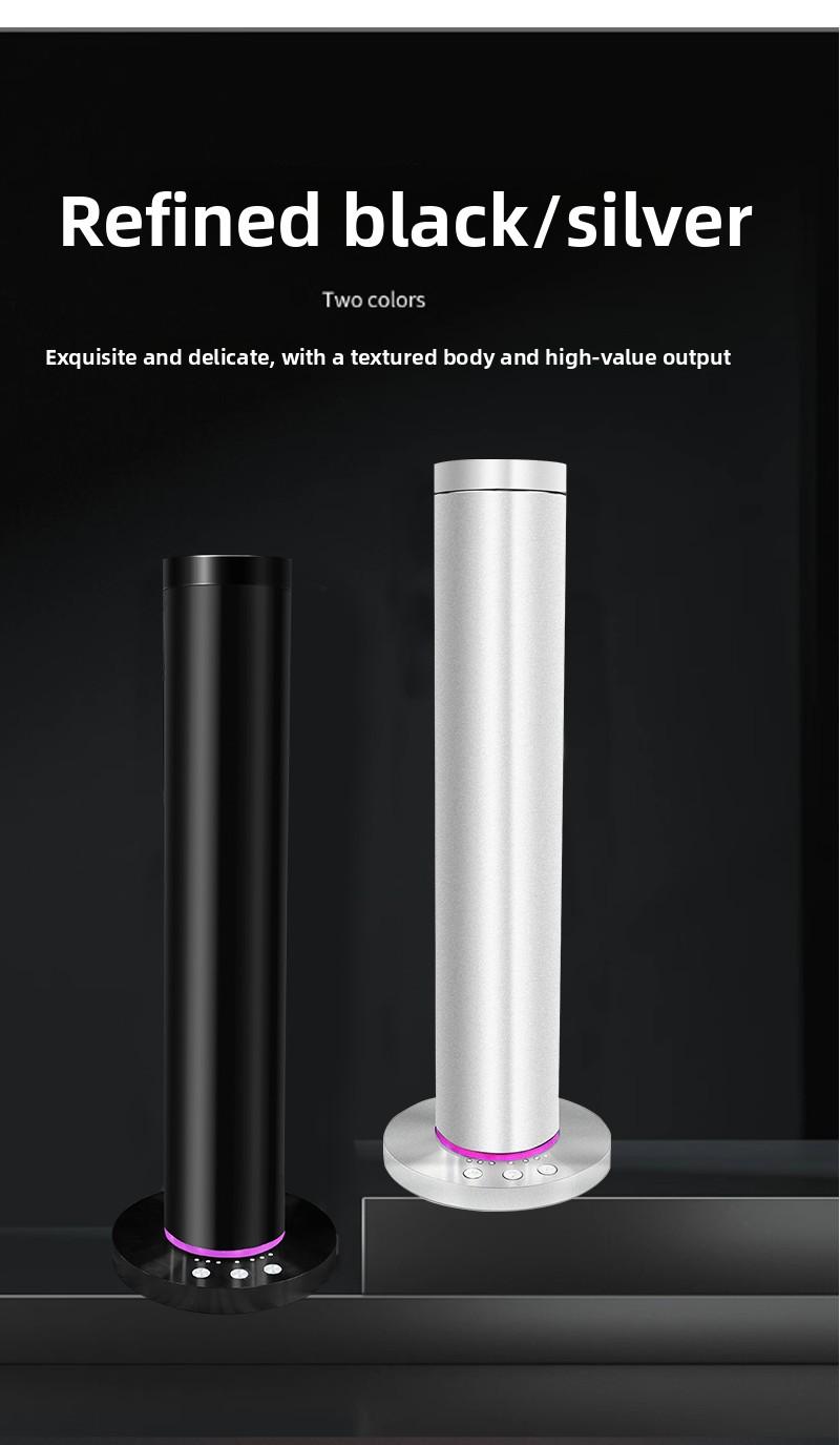 Waterless Essential Oil Diffuser (with 5 bottles of essential oils), supports app, remote and button control, ultra-quiet operation (<38dB), durable aluminium alloy aromatherapy nano-mist diffuser.