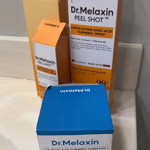 [Dr.Melaxin Official] Kojic Acid Turmeric Amber Face & Body Care Set, Dark Spot & Pigmentation Care for Uneven Skin Tone