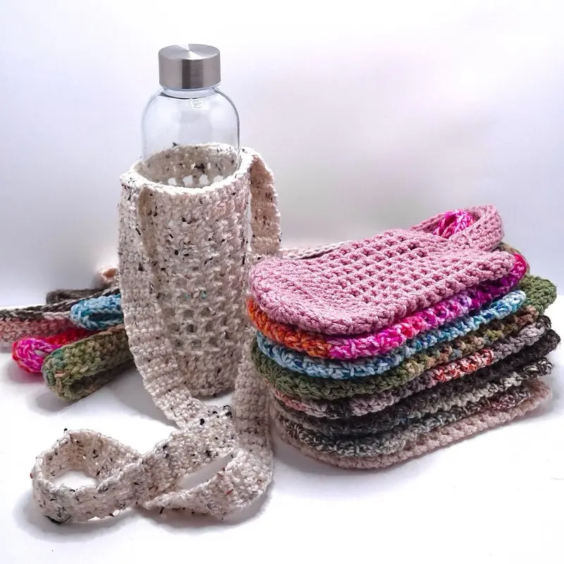 Handmade Crochet Water Bottle Holder