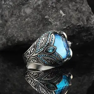 New Men's Ring Personalised Wrap Wrapped Around Simple Retro Style Punk European and American Classic Trend Party