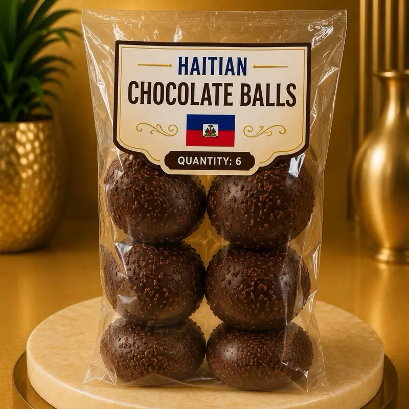 Haitian Chocolate Balls, 6-Count Chocolate Snack & Dessert Treat Haitian Chocolate Balls, 6-Count Chocolate Snack & Dessert Treat