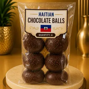 Haitian Chocolate Balls, 6-Count Chocolate Snack & Dessert Treat