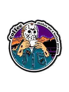 Horror Movie Skull Brooch, Vintage Punk Pin, Halloween Party Fashion Accessory, Gothic Style Jewelry for All Seasons