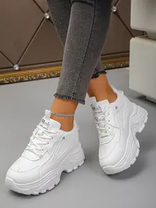 Women's Pure Height-Increasing Dad Shoes, Summer Thick Sole Casual Sports Shoes, Short Stature Elevator Platform Sneakers, Walking Shoes
