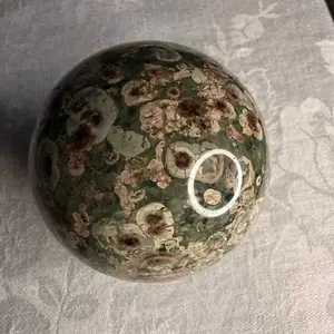 Rainforest Jasper Agate Stone, Natural Jade Decor for Jewelry Accessories & Derivatives