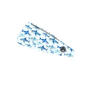 RAVEbandz The Pro - Wide Stretch Headband (Sharks)