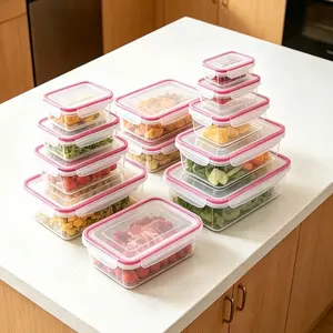 20 Pack Airtight Food Storage Containers with Lids, BPA-Free Leakproof Plastic Meal Prep Boxes, Stackable Reusable Kitchen Fridge Pantry Organizer, Microwave Dishwasher Freezer Safe, Portable Lunch Container for Leftovers Fruits Daily Food Storage