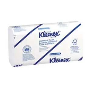 212 MAIN Professional Scottfold Towel KCC 13254 - 1-ply, 9.4 in. W x 12.4 in. L, White Sheet, Disposable Face Towelette with Recycled Fibers