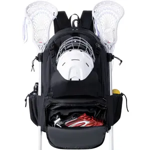 GoHimal Lacrosse Bag - Lacrosse Bags - Extra Large Lacrosse Backpack with Tow Stick Holder