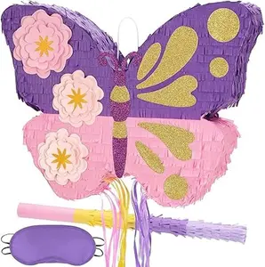 WERNNSAI Piñatas-unicorn Party Supplies Piñatas Bundle with Blindfold and Bat for Girls Kids Theme Birthday, Christmas gift ideas&kids Christmas gift&Christmas decoration&christmas haul(15.7" x 12.2" x 3.1")piñata para fiesta&cumpleaños temático