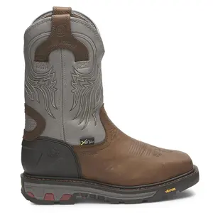 Justin Original Workboots Mens Tanker 11 Inch Electrical Hazard Steel Toe  Work/Duty - Brown, Grey