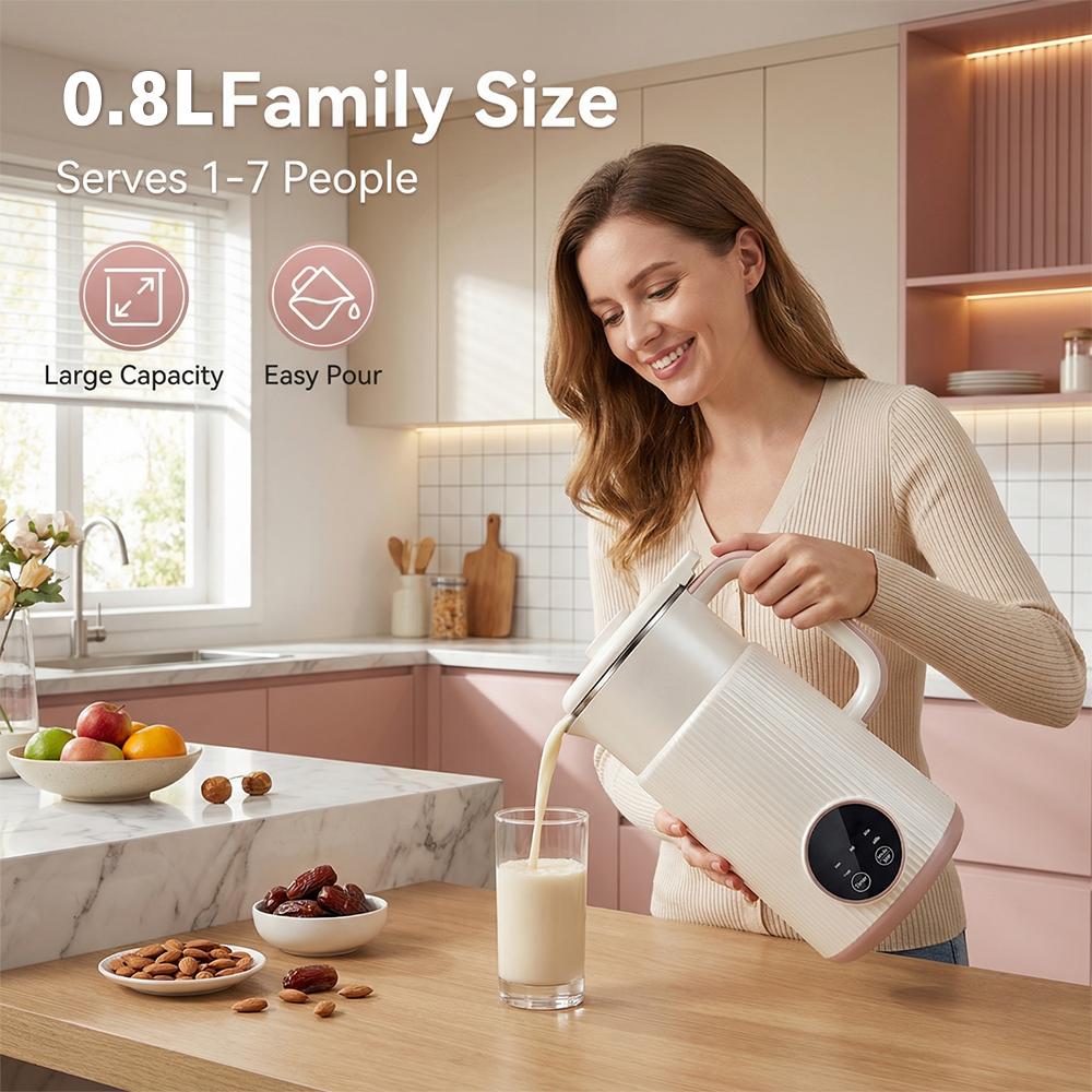 Multifunctional Juicer Blender - High Speed Stainless Steel Household Juicer Machine, Automatic Nut Milk Oat Soybean Maker with Timer & Keep-Warm, White Home Kitchen Appliance, Valentine’s Day Gift, High Speed Blender, Household Blender fathersdaygiftidea