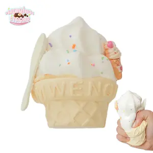 [WenQing Taba Squishy] Handmade Taba Squishy Toys/Big Ice Cream Squishy Toys Full silicone reborn squishy, fidget toys, Taba Squishy, large ice cream193g, Gifts for Girls and Boys