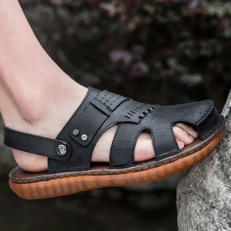 Mens 9.5 Athletic Sandals Open Toe Hiking Outdoor Non-slip Sandals Sport Casual Beach Sandals