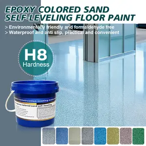 Glossy home Flooring Equipped with A Complete Epoxy Sand Foor Paint Range of Tools Various Sizes and Colors Epoxy Floor Paint Waterproof
