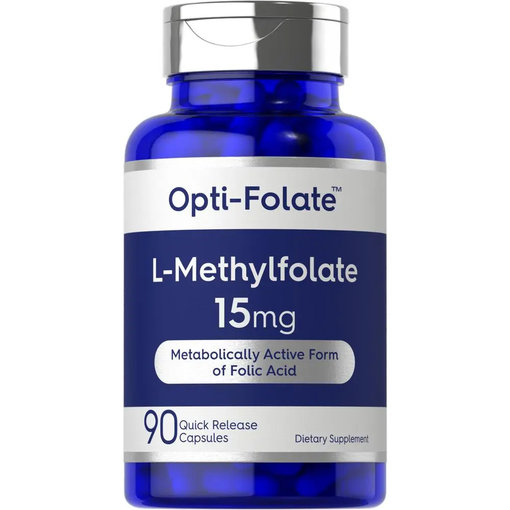 Carlyle L Methylfolate 15mg | 90 Capsules | Max Potency | Optimized and Activated | Non-GMO, Gluten Free | Methyl Folate, 5-MTHF | by Opti-Folate