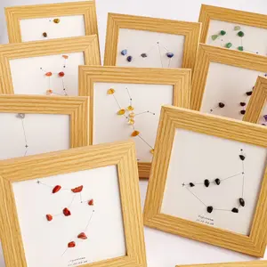 Natural Healing Health Energy Gem, Zodiac Seven Chakra Photo Frame, Home Decor, Desktop Decoration, Perfect Gift, Home Decor Accessory