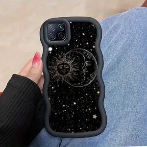1 Piece sun moon stars Stylish For Samsung A12s Case With Flexible Finish Featuring Lightweight For Fashion