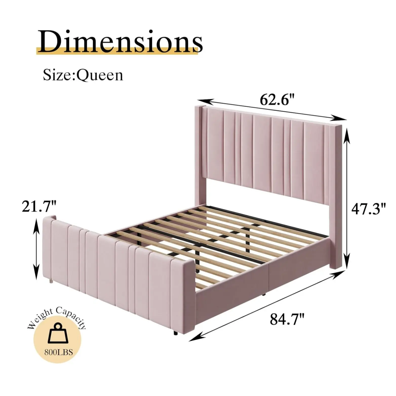 Queen Size Pink