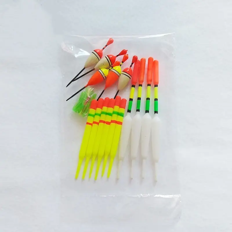 15-Piece Portable Fishing Float Set - Versatile Sizes for All Fishing Adventures - Ideal for Outdoor Fish Hunting Equipment NONE