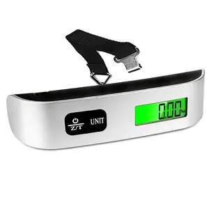Digital Handheld Luggage Scale with LCD Display, 50kg Capacity, Compact Portable Travel Tool, Precision Design for Suitcases & Bags