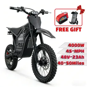 (Free Gift- While Supplies Last) Electric Bike Only for Off-Road 4000W Power 48V 23Ah Lithium-ion Battery 40-50 Miles Rang For Teens & Adults e bike