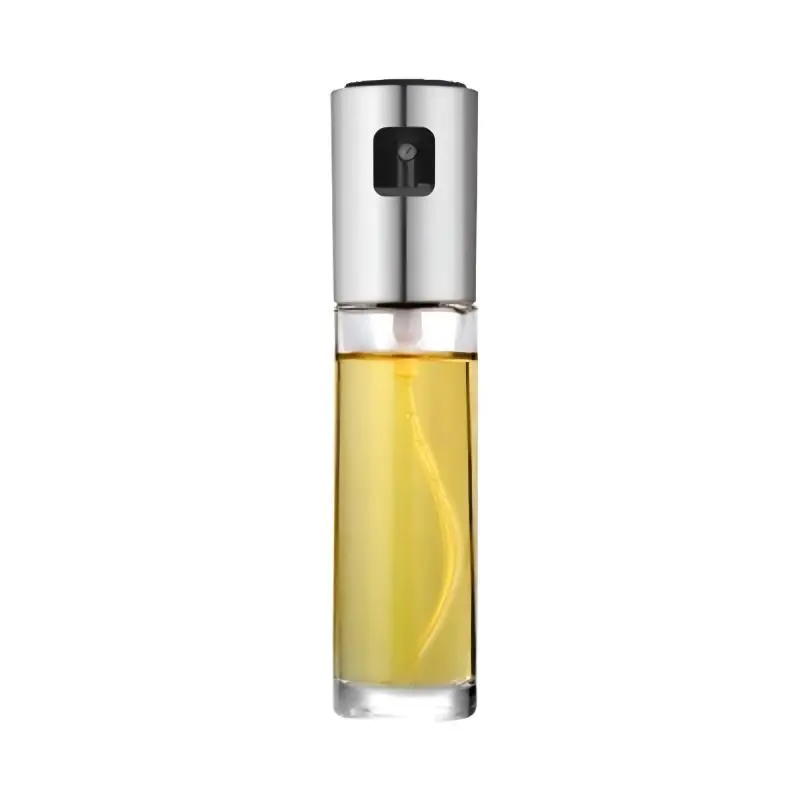 Glass Oil and Vinegar Spray Dispenser Bottle - 100ml ABS Dripless Bottle Set Oil Dispensers for Healthy Kitchen Cooking, BBQ Grilling, Dripless Oil Dispensers