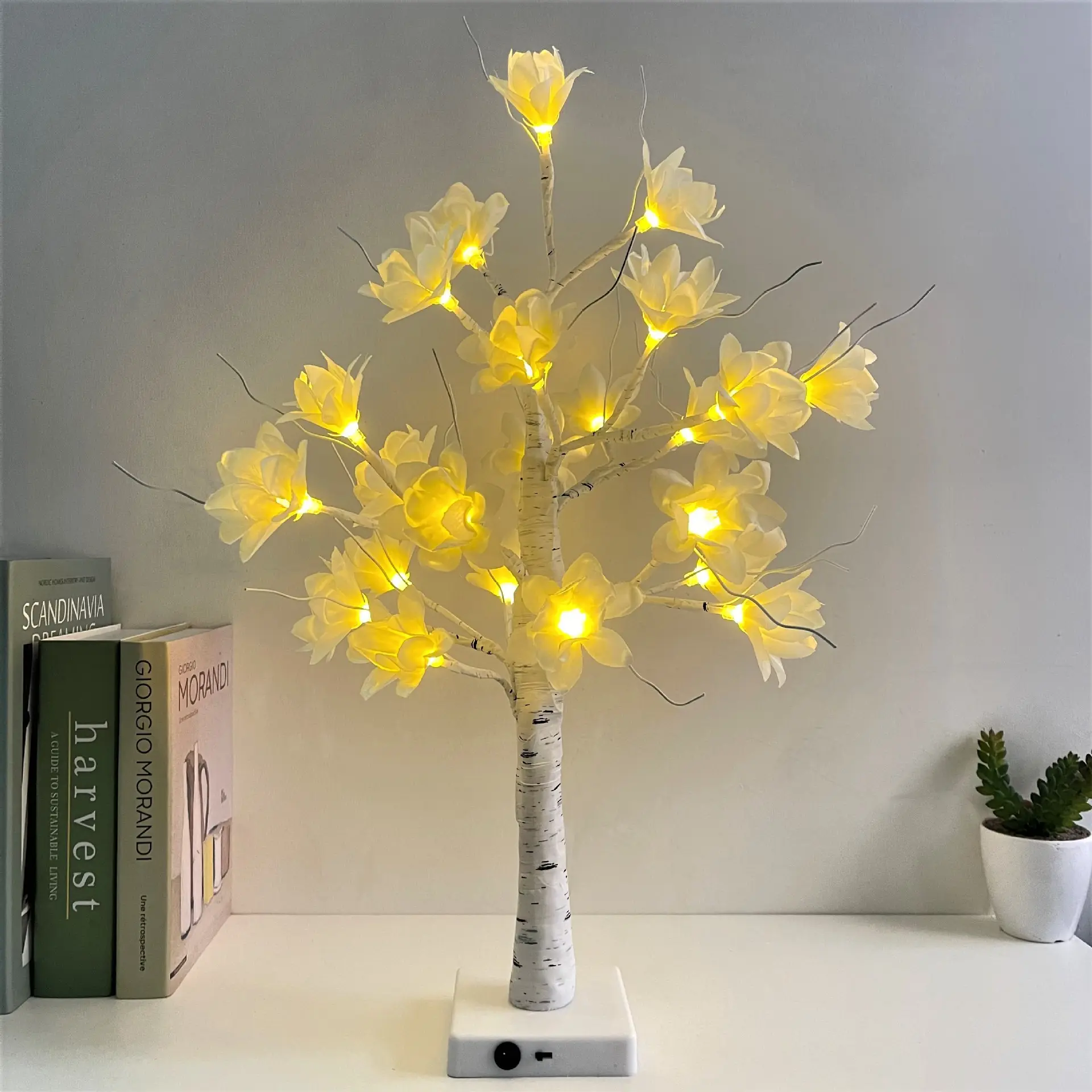 Desktop Tree Lights, LED Birch Tree Lights Battery Powered for Home Bedroom Christmas Wedding Decoration, Valentine's Day Gifts, Lighted Birch Tree, Room Decorations