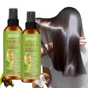 1/2 Bottle 10 In 1 Hair Care Spray With Jojoba Oil Rosemary Oil And Castor Oil Deep Nourishment Repairs Split Ends No Rinse Hair Mask Anti Frizz & Heat Damage A Must Have For Daily Hair Care No Rinse Conditioner Portable Design