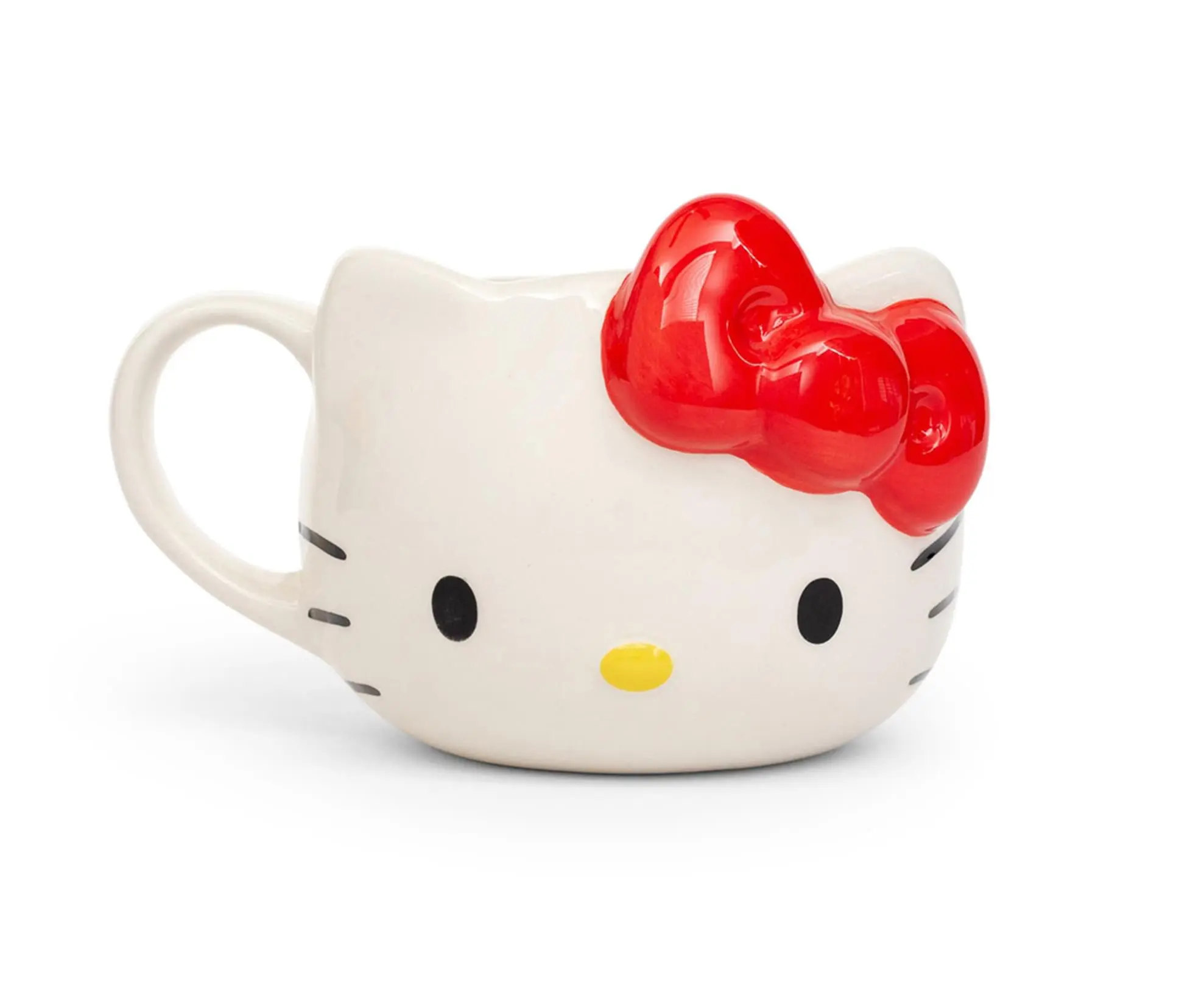 Sanrio Hello Kitty Red Bow Sculpted Ceramic Mug | Holds 22 Ounces