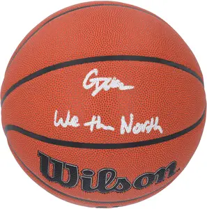 Gradey Dick Toronto Raptors Autographed Wilson Authentic Series Indoor/Outdoor Basketball with "We The North Inscription - Fanatics Authentic Certified