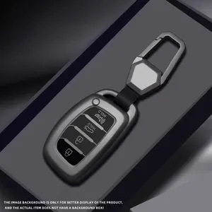 Tpu Car Smart Key Case Cover Keychain for Hyundai Tucson Santa Fe Reno Sonata Elantra Creta Ix35 Ix45 I10 I30 I40, Durable & Stylish Accessory, Key Fob Cover