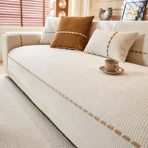 Modern Minimalist Sofa Cover, Sofa Couch Covers, 1 Count Non-slip Soft Comfortable Sofa Slipcover, Sofa Couch Protector for Home Living Room, Bedroom, Office, Dustproof Sofa Slipcover