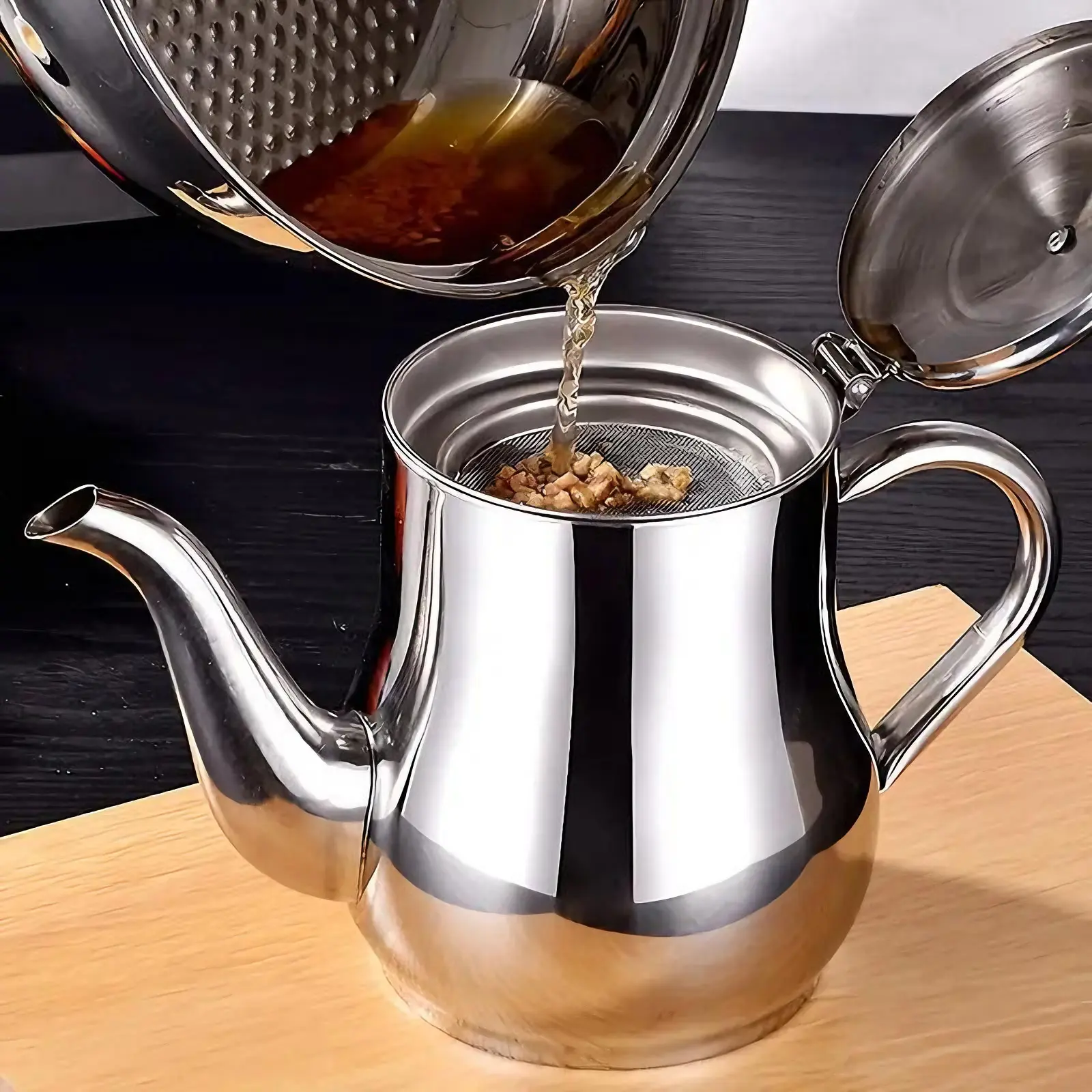34 oz 304 Stainless Steel Oil Strainer Pot with Removable Mesh Filter, Cooking Oil Grease Container with Dustproof Lid, Easy-Pour Spout and Comfort Handle for Frying Oil Storage & Reuse#SummerWins #DealsForYouDays#midyearsale oil