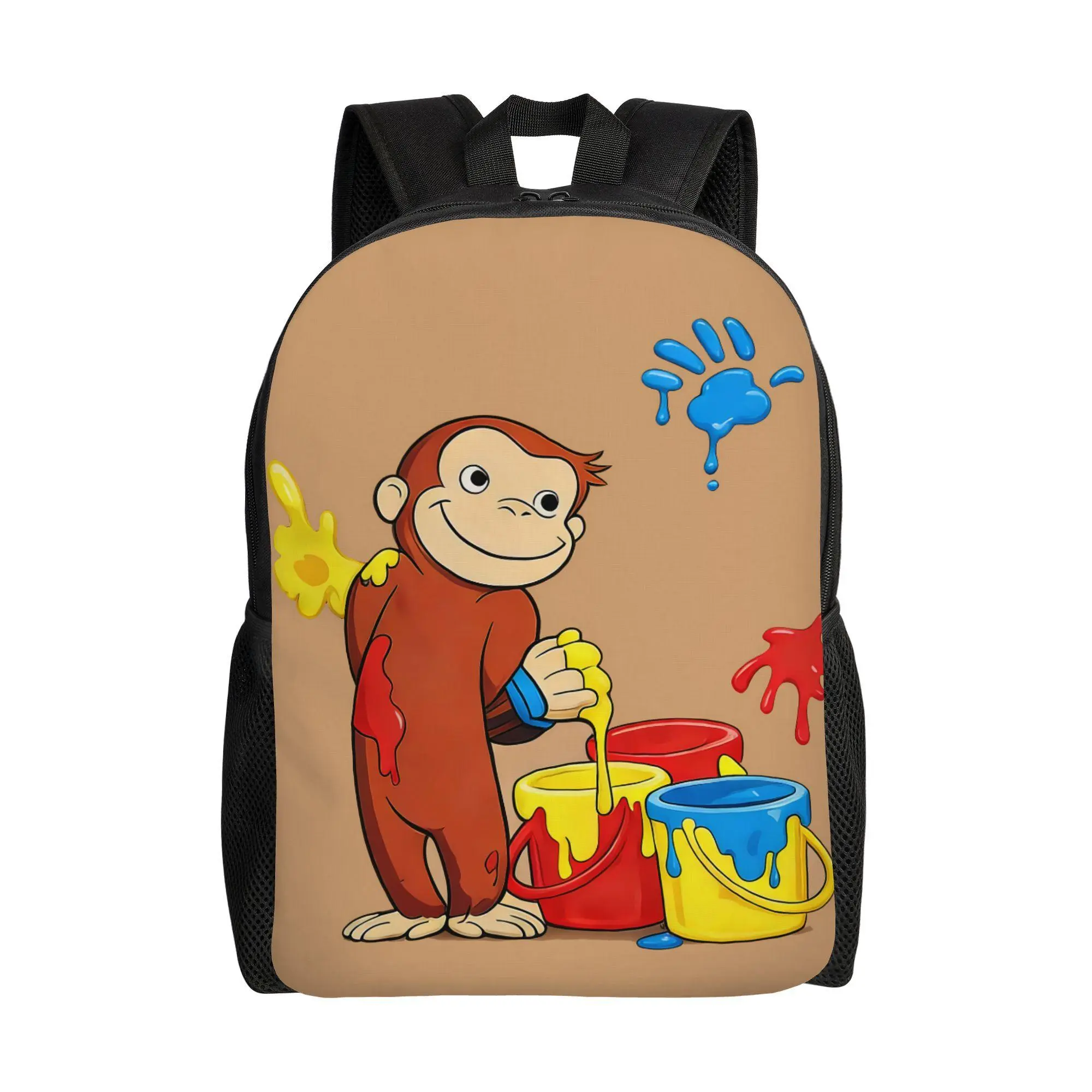 Cute Monkey It Has a Casual Collegiate Style, Suitable for Work And Travel Unisex Backpack