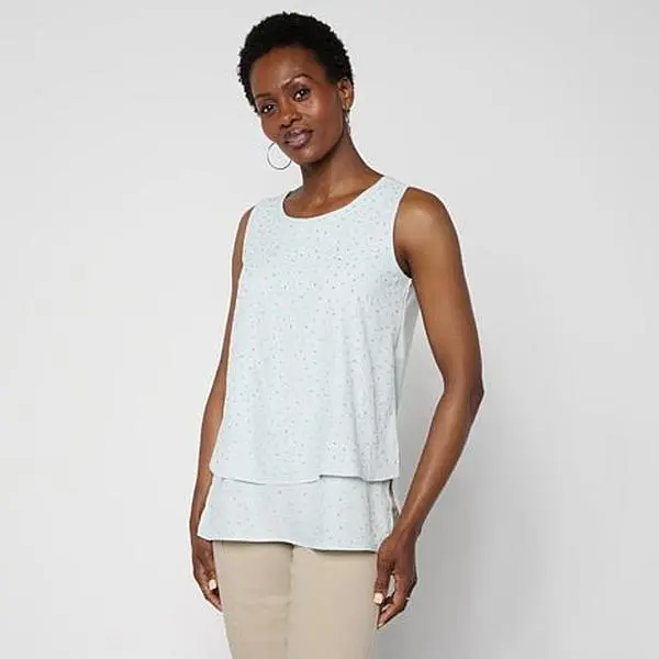 DG2 by Diane Gilman Everyday Jersey Hotfix Easy Tank