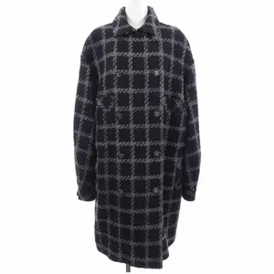 Pre-owned CHANEL Wool Small Leather Goods Coat