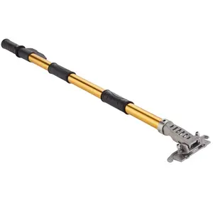 VEVOR Drywall Flat Box Handle, 40''-64'', Anodized Aluminum Flat Finishing Extension Handle, 5-Section Length Adjustable, Non-slip Grip and 360 Painting for Plasterboard, Wallboard, Sheetrock