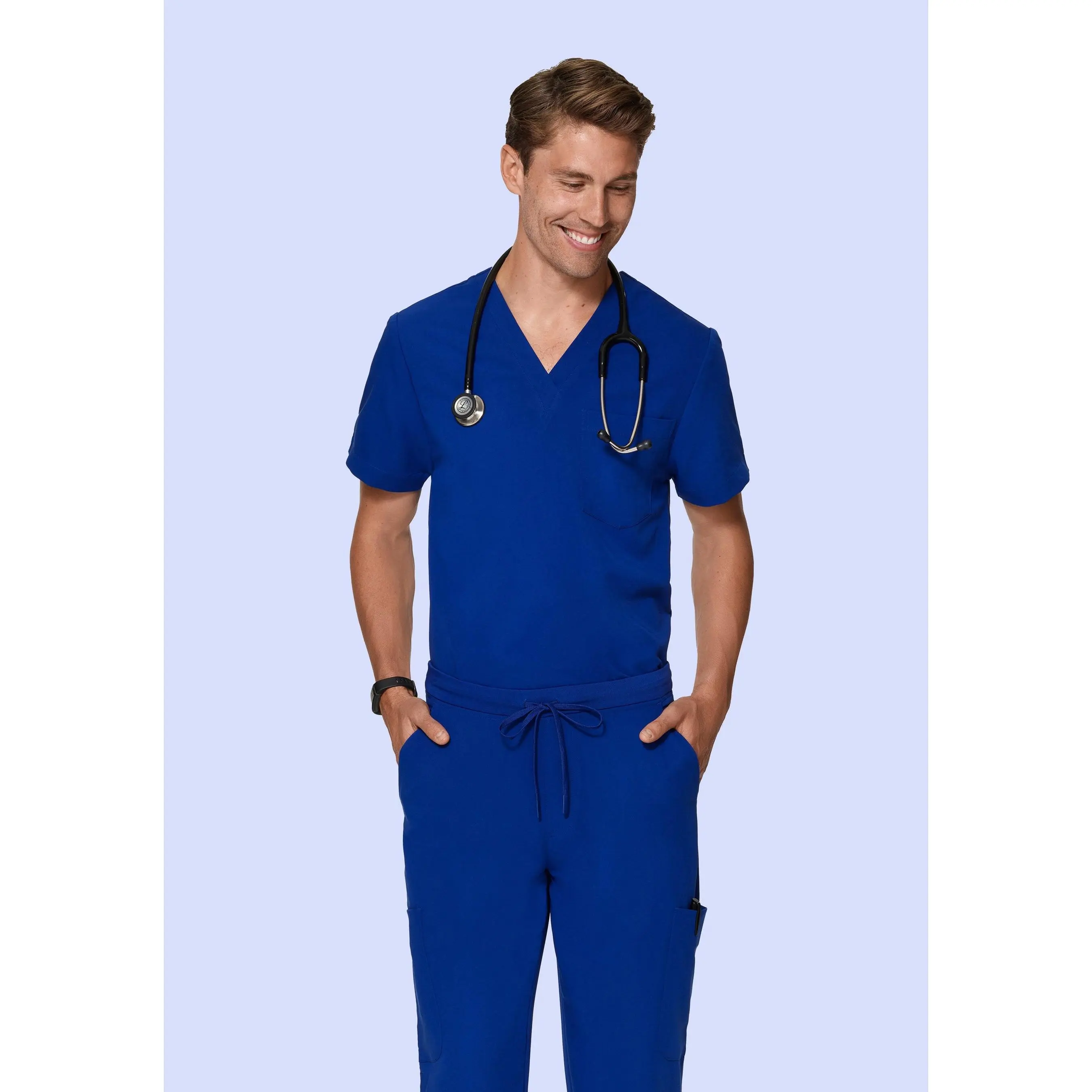 Two Pocket Top Galaxy Blue