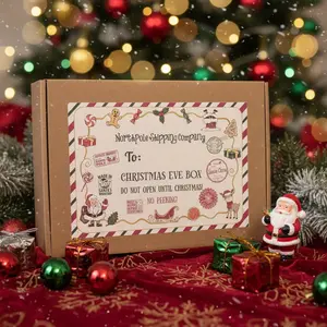 Christmas Eve Box for Kids | Holiday Gift Box | Santa’s Magic Key | Reindeer Food | Hot Cocoa Kit | Christmas Keepsake Box