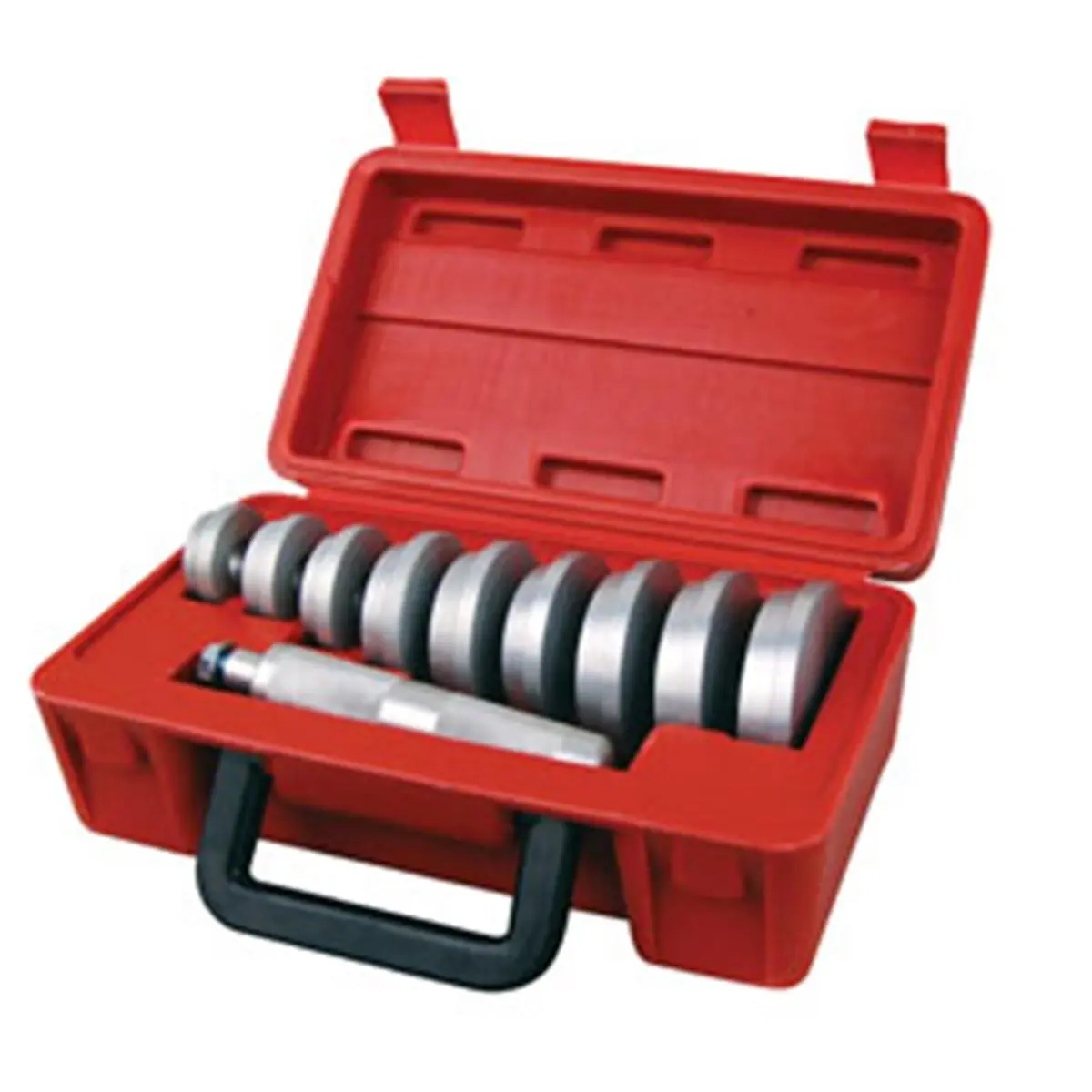 212 MAIN 10-Pc. Multi-Size Wheel Bearing Race and Seal Driver Set - Aluminum Damage-Free Installation Tool for Car Repair Assembly, Disassembly
