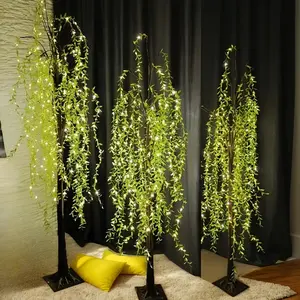 Charming LED Weeping Willow Lights - 3.9 ft / 4.9 ft / 5.9 ft, USB-powered artificial weeping willow floor lamp, perfect for home and holiday decor, Mother’s Day, spring and summer decorations, and various occasions
