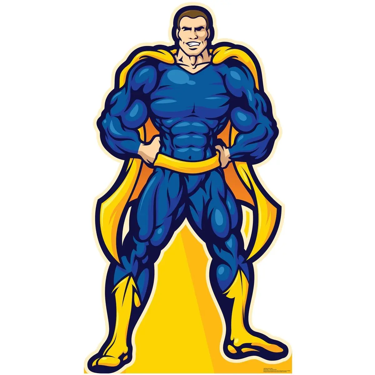 Advanced Graphics Superhero Cardboard Standup Cutout - 1950 Design, 72x40 in, Home Decor, Party Supplies, Birthday Event Accent, Superheroes