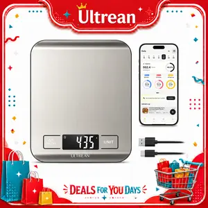 Ultrean Smart Kitchen Scale, 33lb Digital Food Scale with Built-in Nutritional Calculator